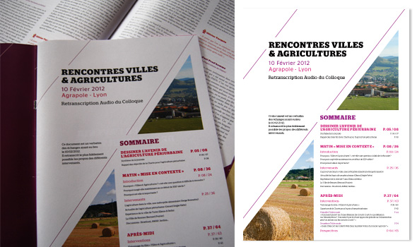 Pages intérieures - "Rencontres villes & Agricultures" - Pôle Métropolitain
