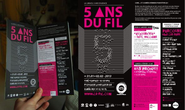 Dépliants - 5 ans du FIL