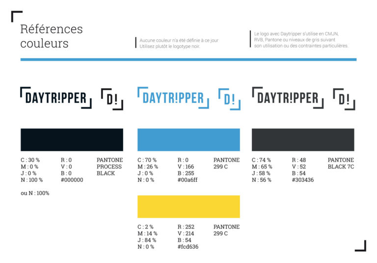 code couleurs daytripper