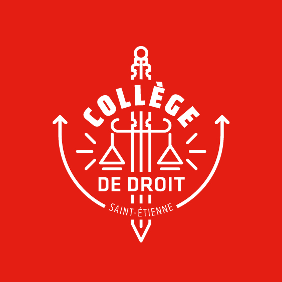 logotype - emblème du collège de droit de l'UJM de saint-étienne